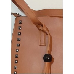 Brown leather bag